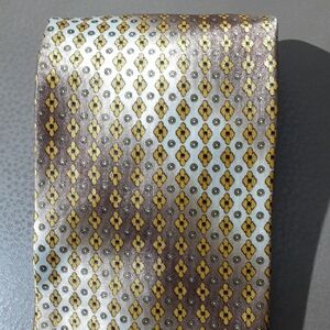 NWOT Elegant Gold and Silver Men's Neck Tie